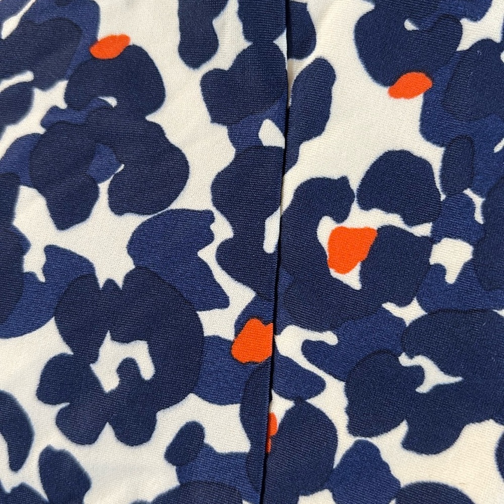 Jude Connally Animal Print Megan Dress Size Small Blue Cream - Picture 4 of 11